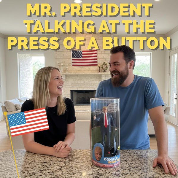 Talking Donald Trump Figure Speaks Multiple Lines in Donalds Real Voice - Trump Fathers Day, Presidential Desktop Collection, Unique Patriotic Dad