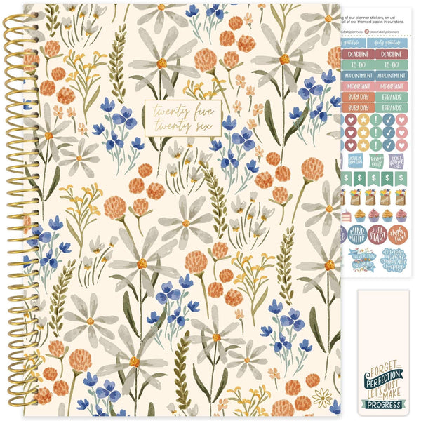 Bloom Daily Planners 2025-2026 (8.5" X 11") Academic Year Day Planner (July 2025 - July 2026) - Weekly & Monthly Dated Agenda Organizer with