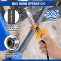 FIXSMITH Grease Gun Coupler, Heavy Duty Strong Quick Release Grease Gun Tips Locking, 10000 PSI High Pressure Locking Grease Gun Tips, Compatible