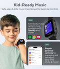 Jrtrack 4 Kids Smart Watch by Cosmo | Phone Watch & GPS Tracker | Enhanced Parental Controls | Call, Text, Activity, School Lock | Spotify Music |