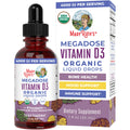 Maryruth Organics Vitamin D3 Liquid Drops | Megadose 4000 IU | USDA Organic Liquid Vitamin D Spray for Adults & Kids | Immune Support & Bone