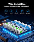 EBL AAA Batteries 24 Pack, 1.5V Alkaline Triple a Batteries, Long-Lasting Alkaline Power for All Your Devices, 10-Year Shelf Life