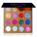 UCANBE Pro Glitter Eyeshadow Palette - Professional 16 Colors - Chunky & Fine Pressed Glitter Eye Shadow Powder Makeup Pallet Highly Pigmented