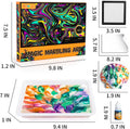 Water Marbling Paint for Kids, Arts and Crafts for Girls Boys, Marbling Paint Art Kit Art Supplies for Kids, Non-Toxic Creative Arts Crafts Kits