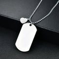 To My Son Dog Tag Necklace from Dad Best Wish to My Son Never Forget How.Love Dad Pendant Necklace,Inspirational Gifts for Son and Men Military