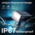 Linkind Solar Lights Outdoor Waterproof IP67, 3000K/6500K Solar Motion Sensor Lights with 6 Modes, 60 Leds Solar Powered Spot Lights outside