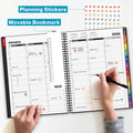 Dunwell Large Appointment Book 2025-2026 (Colorful), July 2025 - June 2026, 8.5 X 11 Appointment Planner 15 Minute Increments, Schedule Book with