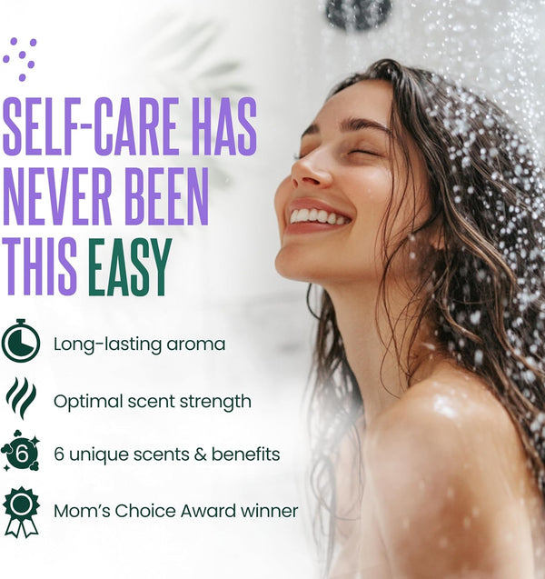 Cleverfy Shower Steamers Aromatherapy for Women and Men â Self-Care Shower Bombs for Stress Relief and Relaxation â 6 Tablets