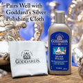 Goddard'S Silver Polish for Sterling Silver and Silver Plate, Liquid Cleaner and Polish for Silver Jewelry, Silverware, and Antiques - All-In-One