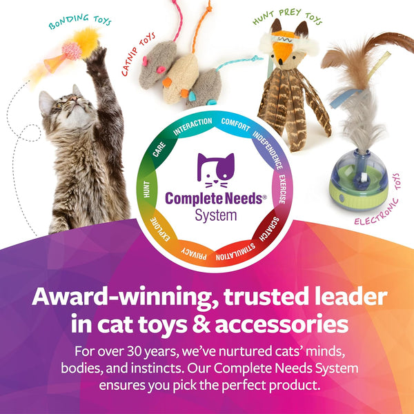Smartykat Madcap Mania Refillable Plush Catnip Cat Toy, Includes Catnip Tube - Randomly Selected Color, One Size