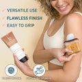 Ultra Soft Self Tanner Brush - Kabuki Brush for Body Foundation & Makeup, Blending Applicator for Tanner, Self Tanning Mitt, Achieves Sunless
