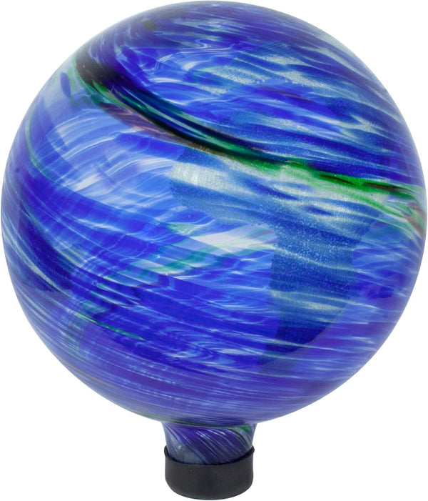 Echo Valley 8149 10-Inch Glow-In-The-Dark Illuminarie Glass Gazing Globe, Earth Swirl