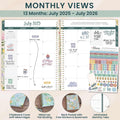 Bloom Daily Planners HARDCOVER 2025-2026 (8.5" X 11") Academic Year Day Planner (July 2025 - July 2026) - Task Goal Organizer - Monthly & Weekly