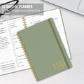 Daily Planner Undated - Simplified to Do List Notebook with Hourly Schedules, Spiral Appointment Organizer, 5.5" X 8.5", Easily Manage Your Tasks