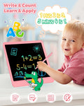 KOKODI 12 Inch LCD Writing Tablet with Anti-Lost Stylus, Erasable Doodle Board Colorful Toddler Drawing Pad, Car Travel School Games Toys for 3 4