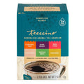 Teeccino Dandelion Tea Sampler - Caramel Nut, Coconut, Dark Roast, Mocha Mint, Red Chai, Turmeric - Roasted Herbal Tea, Caffeine Free & Prebiotic