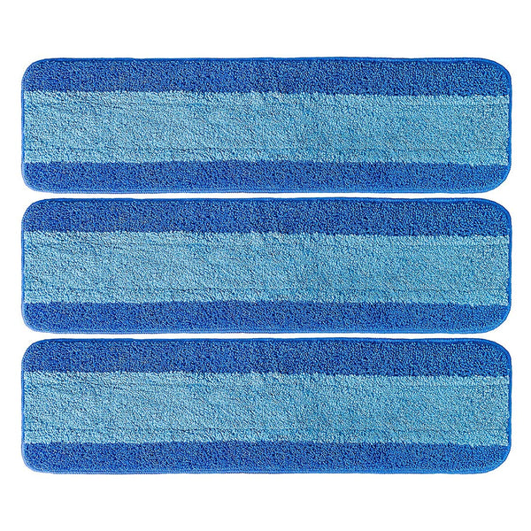 3 Pack for Bona Microfiber Cleaning Pad, Microfiber Mop Pads Compatible with Bona Mop for Bona Hardwood Floor Cleaner 18 Inch