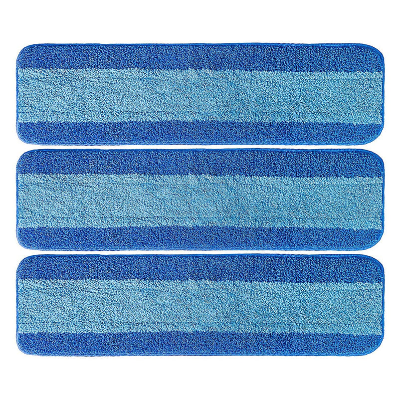 3 Pack for Bona Microfiber Cleaning Pad, Microfiber Mop Pads Compatible with Bona Mop for Bona Hardwood Floor Cleaner 18 Inch