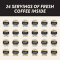 Angelino'S Coffee Espresso Pods Keurig Compatible - 24 Count, Dark Roast Coffee for Keurig K-Cup Brewers, Cafe Style, Best Strong Espresso Coffee