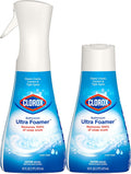 Clorox Bathroom Ultra Foamer, Household Essentials, Fresh Clean, 1 Spray and 1 Refill, 16 Fl Oz Each (Package May Vary)