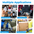 HANDLANDY Work Gloves Men & Women, Utility Mechanic Working Gloves Touch Screen, Flexible Breathable Yard Work Gloves (Medium, Grey)