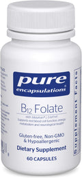 Pure Encapsulations B12 Folate - Energy Supplement to Support Nerves, Energy Metabolism & Cognitive Support* - with Vitamin B Folate as Metafolin