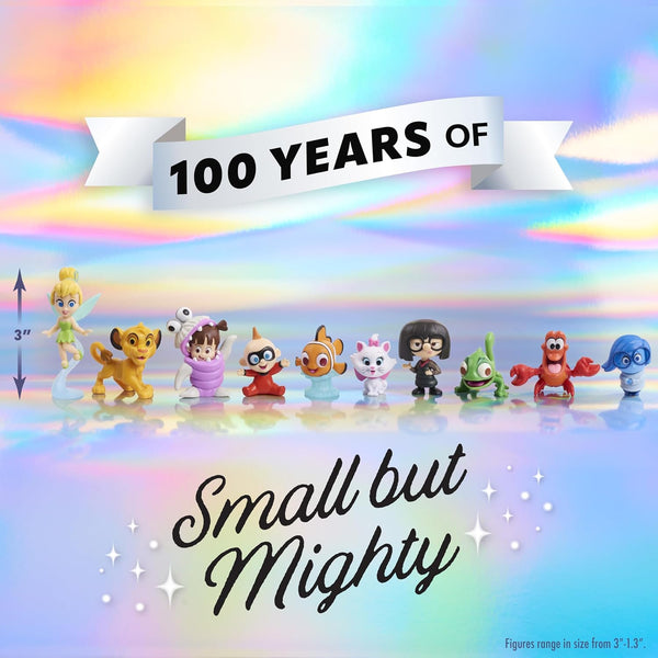 Disney100 Years of Small but Mighty, Limited Edition 10-Piece Figure Set, Kids Toys for Ages 3 up by Just Play