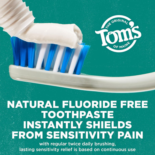 Tom'S of Maine Fluoride-Free Rapid Relief Sensitive Toothpaste, Fresh Mint, 4 Oz. (Packaging May Vary)