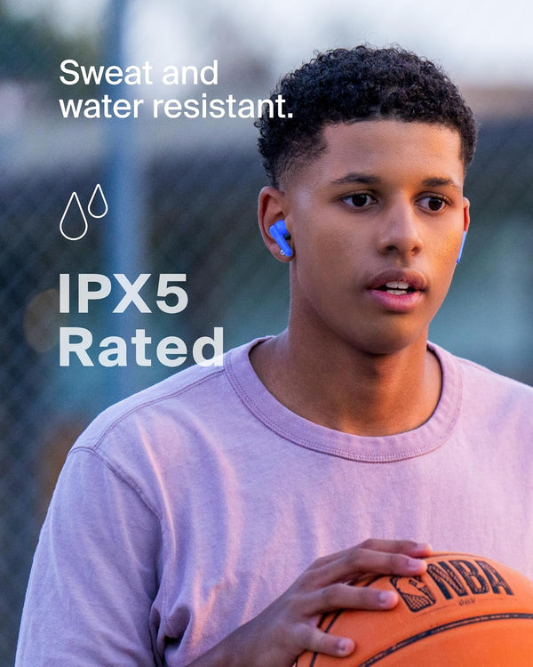 Belkin Soundform Nano 2 Bluetooth Earbuds for Kids with Built-In Microphone, 28H Battery Life, Safe 85Db Volume, IPX5 Water Resistance - Kids