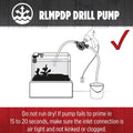 Red Lion RLMPDP, 154 GPH Drill Powered Transfer Pump, Black, 14942013