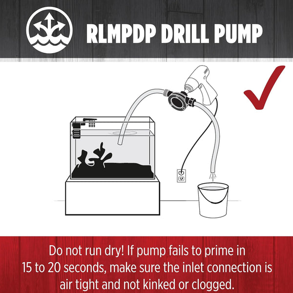 Red Lion RLMPDP, 154 GPH Drill Powered Transfer Pump, Black, 14942013