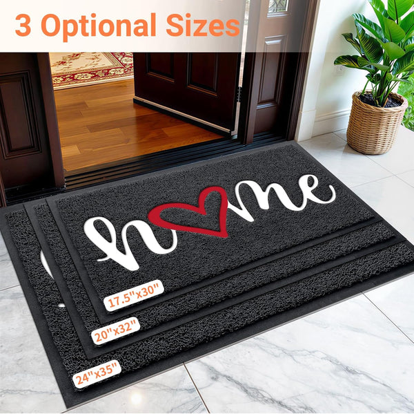 Door Mat Home Welcome Mats Outdoor and Indoor, Heavy-Duty Low-Profile Non-Slip Front Welcome Mat for Home Entrance, outside Entry, Yard, Floor,