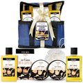 Spalife Men'S Sandalwood Luxury Spa Skincare Set - Complete Care Kit for Rugged Revitalization, Exfoliating Scrub - Bath and Body Collection for