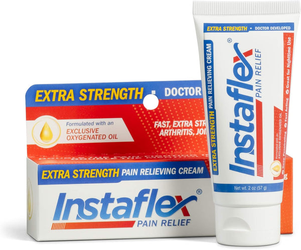 Healthy Directions Instaflex Extra Strength Pain Relief Cream, with 2X the Pain-Fighting Ingredients, Rubs Out Your Toughest Muscle & Joint Pain