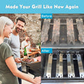 Grill Replacement Parts for Brinkman Brinkmann 810-2410-S 810-2411-S, Stainless Steel Burner Tubes, Heat Plate Shields and Carryover Crossover