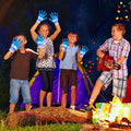 Cool Toys Gifts Blue LED Gloves,Rave Flashing Light up Gloves,Toys for Boys Girls Age 12+ Years Old,Gifts for Halloween Christmas Birthday Parties