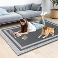 Happytrends Outdoor Rug Reversible Portable Plastic Straw Camping Rugs for outside Rv,Large Waterproof Outdoor Area Rugs for