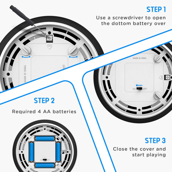 Toyk Boy Toys - LED Hover Soccer Ball - Air Power Training Ball Playing Football Indoor Outdoor Game - Birthday Gifts for Kids, Age 3 4 5 6 7 8-12