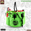 Graintex 18 Pockets Grab Bag Rip-stop Canvas Drawstring Closure, Small Part Organizer Pouch, Small Tools, Screws, Parts, Parachute Tool Bag for