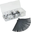 Electronics Organizer 7 Sections Clear Acrylic Cable Storage Bin Box Cord Holder with 20 PCS Reusable Fastening Fabric Cable Ties Straps Cord