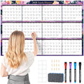 Ospelelf Wall Calendar 2025 Large 32'' X 48'' Dry Erase Calendar for Wall, 1 Yearly Laminated Family Calendar Planner, Use Jan 2025 - Dec 2025