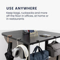 Kwmobile Purse Hanger for Table (Set of 2) - Purse Hook for Table - Folding Handbag Hanger - Portable Bag Holder