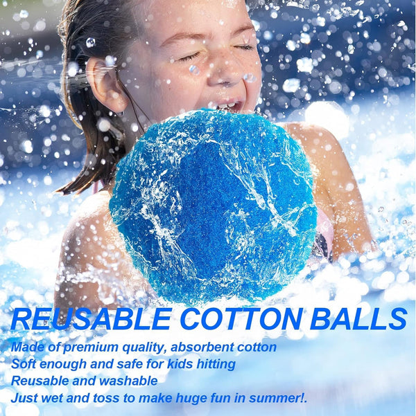 60 Pcs Reusable Water Balls, Reusable Water Balloons for Outdoor Toys and Games, Water Toys for Kids and Adults Boys and Girls - Summer Balls for
