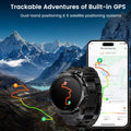 Smart Watches for Men GPS, Pressure,Altitude,Compass, 480Mah Extra-Large Battery, 50M Waterproof, Full Metal Body Rugged Smartwatch, Answer/Make