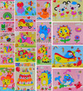 20Pcs 3D EVA Foam Sticker Puzzle Game DIY Cartoon Animal Learning Education Toys for Toddler Kids Art Craft Kits (Kidslove A)