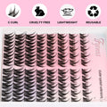 Lash Clusters Manga Eyelash Clusters Spiky Cluster Eyelash Extensions 80Pcs C Curl Individual Lashes Volume Anime Lash Clusters with Thin Band
