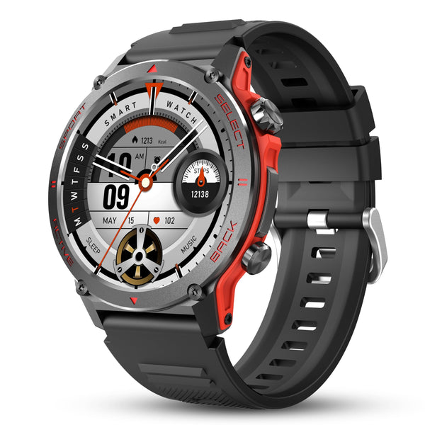 Smart Watch, 1.43''AMOLED 45Mm Military Smartwatch Men Women Answer/Make Call, Digital Fitness Watch, 110+ Sports, Blood Pressure, Heart Rate,
