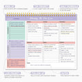 Weekly to Do List Notepad with 52 Undated Sheetsï¼8.5"Ã11"ï¼- Weekly Desk Planner for Women & Man, Work and Home - Violet Dream