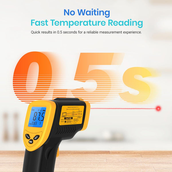 Etekcity Infrared Thermometer Laser Temperature Gun 774, Meat Food Candy Oven Thermometer for Griddle Accessories, Heat Gun for Cooking
