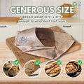 XL Beeswax Wraps 18.5X21.5" - Reusable Organic Bee Wax Bags for Food Storage, Bread, Sandwich, Sourdough, Eco-Friendly Wrapping Paper, Kitchen